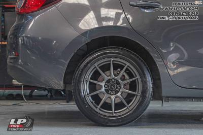 รถ - MAZDA 2 ล้อแม็ก - ADVANTI N979 PROTO FlowForming เทากัน สเปค - 16x7 ET35 4x100 ยาง - YOKOHAMA GT AE51 เบอร์ - 195/55-16