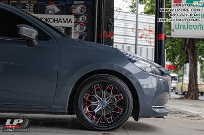 รถ - MAZDA 2 ล้อแม็ก - NAYA EVEREST-8 (3366) ดำหน้าเงาอันเดอร์คัตแดง สเปค - 15x6.5 ET40 4x100
ยาง - ALLIANCE AL30 030Ex เบอร์- 195/60-15