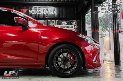รถ - MAZDA 2 ล้อแม็ก - NK Performance NK40 (ZE40) Flowforming DGM สเปค - 16x7 ET35 4x100 ยาง - YOKOHAMA V553 เบอร์- 205/55-16 ชุดจานพร้อมปั้มเบรค - AP Racing 285mm 4pots