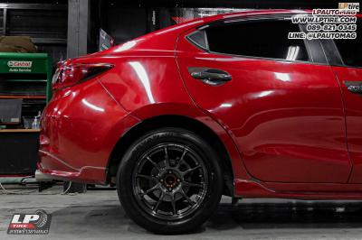 รถ - MAZDA 2 ล้อแม็ก - NK Performance NK40 (ZE40) Flowforming DGM สเปค - 16x7 ET35 4x100 ยาง - YOKOHAMA V553 เบอร์- 205/55-16 ชุดจานพร้อมปั้มเบรค - AP Racing 285mm 4pots