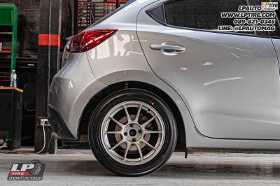 รถ - MAZDA 2 ล้อแม็ก - NK Performance NK105N (TC105n) Flowforming TS-TITAN สเปค - 16x7 ET35 4x100 ยาง - YOKOHAMA V553 เบอร์ -195/55-16 ชุดโช๊คสตรัท- PROFENDER DRIFT พร้อมสปริง