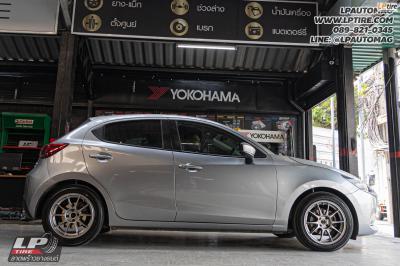 รถ - MAZDA 2 ล้อแม็ก - NK Performance NK105N (TC105n) Flowforming TS-TITAN สเปค - 16x7 ET35 4x100 ยาง - YOKOHAMA V553 เบอร์ -195/55-16 ชุดโช๊คสตรัท- PROFENDER DRIFT พร้อมสปริง