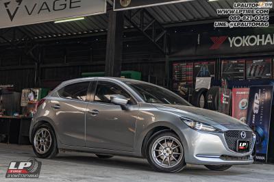 รถ - MAZDA 2 ล้อแม็ก - NK Performance NK105N (TC105n) Flowforming TS-TITAN สเปค - 16x7 ET35 4x100 ยาง - YOKOHAMA V553 เบอร์ -195/55-16 ชุดโช๊คสตรัท- PROFENDER DRIFT พร้อมสปริง