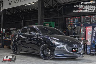 รถ - MAZDA 2 ล้อแม็ก - LENSO Jager DYNA ดำด้าน สเปค - 17x7.5 ET35 4x100 ยาง - ALLIANCE AL30 030Ex เบอร์ - 215/45-17