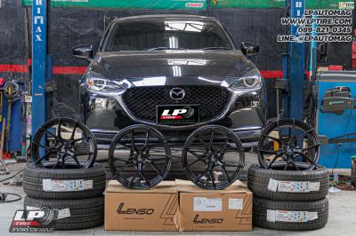 รถ - MAZDA 2 ล้อแม็ก - LENSO Jager DYNA ดำด้าน สเปค - 17x7.5 ET35 4x100 ยาง - ALLIANCE AL30 030Ex เบอร์ - 215/45-17