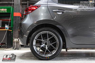 รถ - MAZDA 2 ล้อแม็ก - EmotionR FRX Dark Gun สเปค - 17x7.5 ET35 4x100 ยาง - ALLIANCE AL30 030Ex เบอร์ - 215/45-17