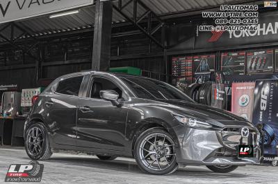 รถ - MAZDA 2 ล้อแม็ก - EmotionR FRX Dark Gun สเปค - 17x7.5 ET35 4x100 ยาง - ALLIANCE AL30 030Ex เบอร์ - 215/45-17