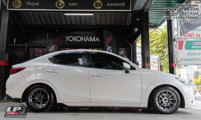 รถ - MAZDA 2&nbsp;ล้อแม็ก - NK Performance NK105N (TC105n) Flowforming NK Dark สเปค - 15x7 ET35 4x100&nbsp;รัดยาง - LENSO D-1CS เบอร์- 195/55-15