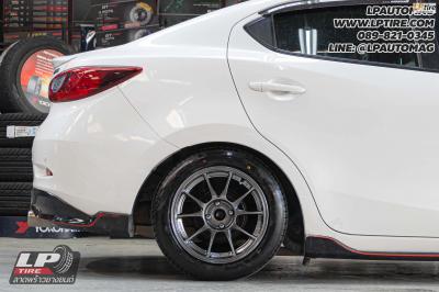รถ - MAZDA 2&nbsp;ล้อแม็ก - NK Performance NK105N (TC105n) Flowforming NK Dark สเปค - 15x7 ET35 4x100&nbsp;รัดยาง - LENSO D-1CS เบอร์- 195/55-15