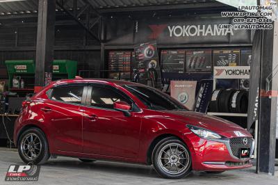 รถ - MAZDA 2&nbsp;ล้อแม็ก -Auto Option AOW-105X (TC105X) EJ-TITAN สเปค - 16x7 ET36 4x100&nbsp;ยาง - YOKOHAMA ES32 เบอร์ -195/55-16
