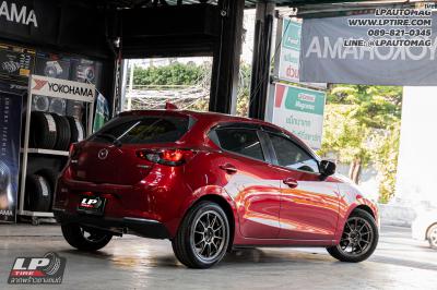 รถ - MAZDA 2&nbsp;ล้อแม็ก -Auto Option AOW-105X (TC105X) EJ-TITAN สเปค - 16x7 ET36 4x100&nbsp;ยาง - YOKOHAMA ES32 เบอร์ -195/55-16
