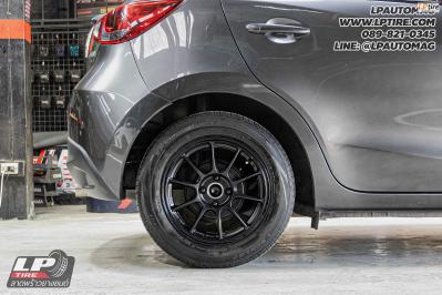 รถ - MAZDA 2&nbsp;ล้อแม็ก - Auto Option AOW-105X (TC105X) FlowForming ดำด้าน สเปค - 15x7 ET35 4x100