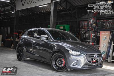 รถ - MAZDA 2&nbsp;ล้อแม็ก - Auto Option AOW-105X (TC105X) FlowForming ดำด้าน สเปค - 15x7 ET35 4x100