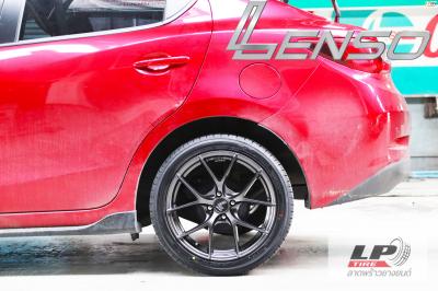 #Mazda #2  จัดล้อแท้  LENSO Jager Dyna 17x7.5 ET35 4x100 HD + พร้อมยาง ALLIANCE 030Ex MADE IN JAPAN 215/45-17  หล่อดุดันมาก สวยลงตัวแบบไม่เหมือนใคร ดุโหดไตล์ที่โดดเด่น