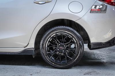 รถ - MAZDA 2 ล้อแม็ก - SSW S390 ดำด้านกลึง สเปค - 15x6.5 ET35 4x100 รัดยาง - DUNLOP LM704 เบอร์- 195/55-15
 