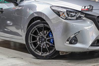 รถ - MAZDA 2 ล้อแม็ก - ADVANTI N719 FlowForming เทากัน ขอบ - 17x7 ET40 4x100ยาง - YOKOHAMA V701 เบอร์ - 205/45-17