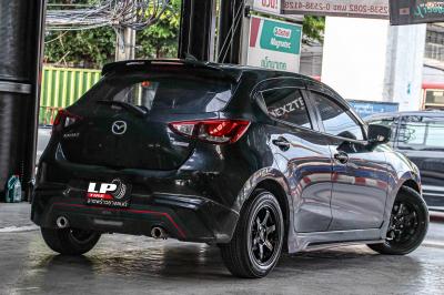 รถ - MAZDA 2 ล้อแม็ก - Sia Edition 6313 (TE37) ดำเงา ขอบ - 15x7 ET35 4x100 ยาง- ALLIANCE AL30 030Ex เบอร์ - 195/60-15