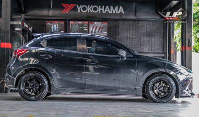 รถ - MAZDA 2 ล้อแม็ก - Sia Edition 6313 (TE37) ดำเงา ขอบ - 15x7 ET35 4x100 ยาง- ALLIANCE AL30 030Ex เบอร์ - 195/60-15