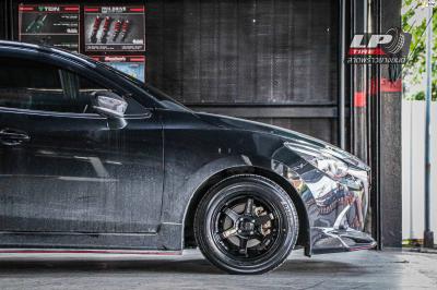 รถ - MAZDA 2 ล้อแม็ก - Sia Edition 6313 (TE37) ดำเงา ขอบ - 15x7 ET35 4x100 ยาง- ALLIANCE AL30 030Ex เบอร์ - 195/60-15