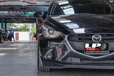 รถ - MAZDA 2 ล้อแม็ก -SSW S348 ดำด้าน ขอบ - 17x8 ET38 4x100 ยาง- ALLIANCE AL30 030Ex เบอร์ -215/45-17