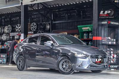 รถ - MAZDA 2 ล้อแม็ก - KONIG N903 Flowforming เทาด้าน ขอบ - 15x7 ET28 4x100 ยาง - MAXXIS MA-P5 เบอร์ - 195/60-15