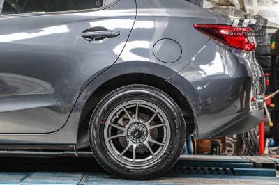 รถ - MAZDA 2 ล้อแม็ก - KONIG N903 Flowforming เทาด้าน ขอบ - 15x7 ET28 4x100 ยาง - MAXXIS MA-P5 เบอร์ - 195/60-15