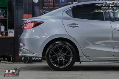 รถ - MAZDA 2 ล้อแม็ก - LENSO Jager Dyna HD สเปค -17x7.5 ET35 4x100 ยาง - LENSO D-1CS เบอร์ -215/45-17