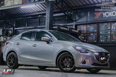 รถ - MAZDA 2 ล้อแม็ก - LENSO Jager Dyna HD สเปค -17x7.5 ET35 4x100 ยาง - LENSO D-1CS เบอร์ -215/45-17