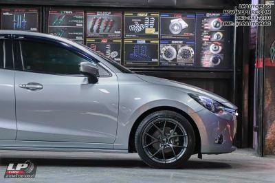 รถ - MAZDA 2 ล้อแม็ก - LENSO Jager Dyna HD สเปค -17x7.5 ET35 4x100 ยาง - LENSO D-1CS เบอร์ -215/45-17