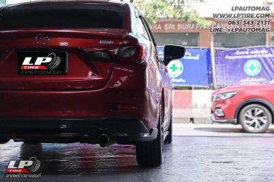 รถ -MAZDA 2 ล้อแม็ก - ADVANTI ARIA MD018 FlowForming ดำเงา สเปค - 17x7 ET38 4x100 ยาง - LENSO D-1CS เบอร์ - 205/45-17