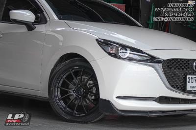 รถ - MAZDA 2 ล้อแม็ก - ENKEI SC48(MQ38) ดำด้าน สเปค - 17x7.5 ET38 4x100 ยาง - ALLIANCE AL30 030Ex เบอร์ -215/45-17