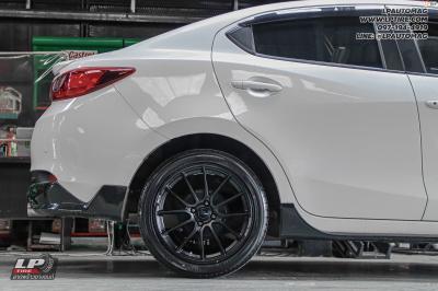 รถ - MAZDA 2 ล้อแม็ก - ENKEI SC48(MQ38) ดำด้าน สเปค - 17x7.5 ET38 4x100 ยาง - ALLIANCE AL30 030Ex เบอร์ -215/45-17