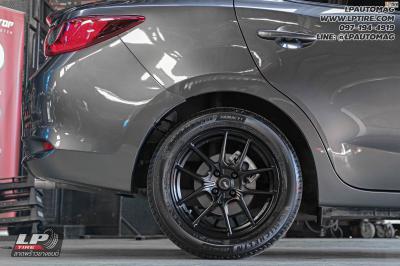 รถ - MAZDA 2 ล้อแม็ก - ADVANTI N982 Flowforming ดำด้าน สเปค - 16x7 ET40 4x100 ยาง - MICHELIN Pilot Sport 4 เบอร์ -205/55-16