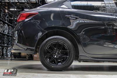 รถ -MAZDA 2 ล้อแม็ก - LENSO JAGER NOVA ดำด้าน สเปค -15x7 ET35 4x100 ยาง - ALLIANCE AL30 030Ex เบอร์ - 195/60-15