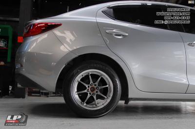 รถ - MAZDA 2 ล้อแม็ก -NK Performance NK28N Flowforming Fomular Silver สเปค - 15x7 ET35 4x100 ยาง - YOKOHAMA V552 เบอร์ - 195/60-15