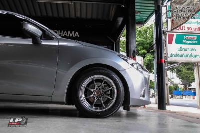 รถ - MAZDA 2 ล้อแม็ก -NK Performance NK28N Flowforming Fomular Silver สเปค - 15x7 ET35 4x100 ยาง - YOKOHAMA V552 เบอร์ - 195/60-15