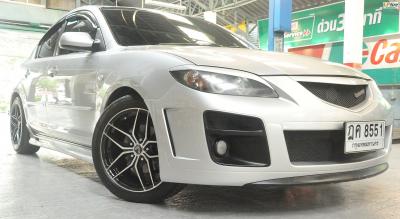 Mazda 3 + แม็ก LENSO JAGER-BAYERN ขอบ17 ดำหน้าเงา