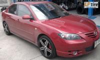 Mazda 3 + ล้อแม็ก SSW Crush (S103) 17นิ้ว สีดำหน้าเงา + ยาง DUNLOP LM 703 215/45-17