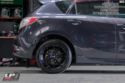 รถ - MAZDA 3 ล้อแม็ก -LENSO Jager Dyna ดำด้าน สเปค - 17x7.5 ET35 5x114.3 ยาง - LENSO D-1CS
เบอร์ - 215/45-17