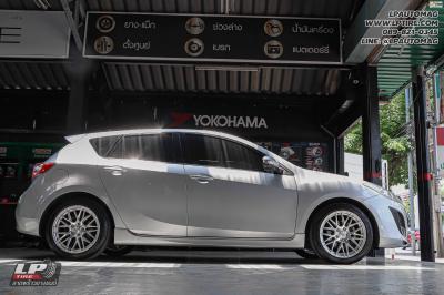 รถ - MAZDA 3 ล้อแม็ก - SSW S348 Hyper Silver หน้าเงา สเปค - 17x8 ET38 5x114.3 ยาง - bridgestone
เบอร์ - 205/50 R17