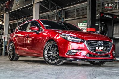 รถ - Mazda 3 ล้อแม็ก - SSW S348 สีเทาด้าน สเปค - 18x8.5 5x114.3 ET40