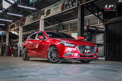 รถ - Mazda 3 ล้อแม็ก - SSW S348 สีเทาด้าน สเปค - 18x8.5 5x114.3 ET40