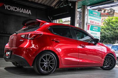 รถ - MAZDA 3 BN ล้อแม็ก - ADVANTI N979 เทากัน สเปค - 16x7 ET35 4x100 รัดยาง - YOKOHAMA AE51 เบอร์ - 195/50-16