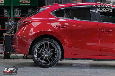 รถ -MAZDA 3 ล้อแม็ก - VAGE VF05 (TMF-003) V-DARK สเปค - 18x8.5 ET35 5x112-5x114.3 ยาง - ALLIANCE AL30 030Ex เบอร์ - 225/40-18