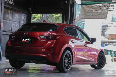 รถ -MAZDA 3 ล้อแม็ก - VAGE VF05 (TMF-003) V-DARK สเปค - 18x8.5 ET35 5x112-5x114.3 ยาง - ALLIANCE AL30 030Ex เบอร์ - 225/40-18