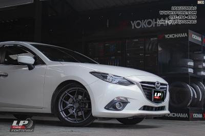 รถ - MAZDA 3 ล้อแม็ก - VAGE VF04 Dark Gm-Flat สเปค - 18x8.5 ET35 5x112-5x114.3 ยาง - OTAN KC2000 เบอร์ - 225/40-18