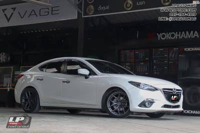 รถ - MAZDA 3 ล้อแม็ก - VAGE VF04 Dark Gm-Flat สเปค - 18x8.5 ET35 5x112-5x114.3 ยาง - OTAN KC2000 เบอร์ - 225/40-18