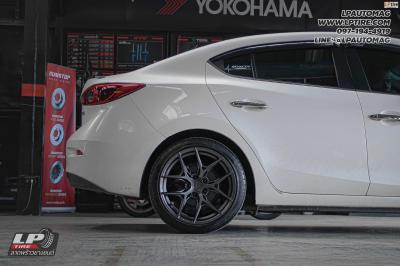 รถ - MAZDA 3 ล้อแม็ก - VAGE VF04 Dark Gm-Flat สเปค - 18x8.5 ET35 5x112-5x114.3 ยาง - OTAN KC2000 เบอร์ - 225/40-18