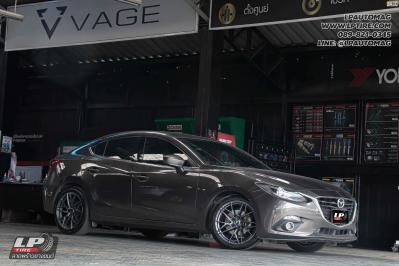 รถ - MAZDA 3 ล้อแม็ก - VLF FLOW FORM VLF16 กันเมทัล สเปค - 18x8 ET38 5x114.3 ยางเดิม