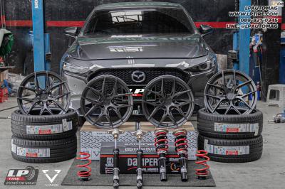 รถ - MAZDA 3 ล้อแม็ก - VAGE VF04 FlowForming DARK GM-FLAT สเปค - 18x8.5 ET35 5x112-5x114.3
ยาง - MICHELIN PILOT SPORT 5 เบอร์- 225/40-18 โช๊คอัพสตรัทปรับเกลียว - H.DRIVE รุ่น S Spec